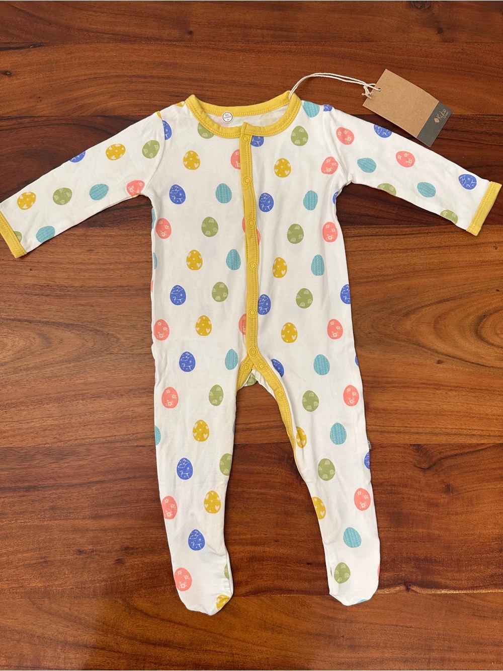 Kyte Baby Spring Egg Snap Footie One Piece Pajamas